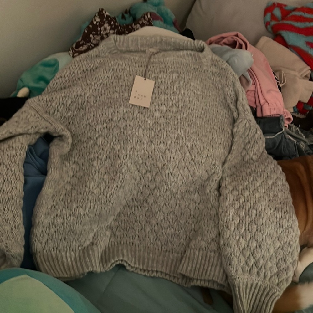 Gray sweater never worn